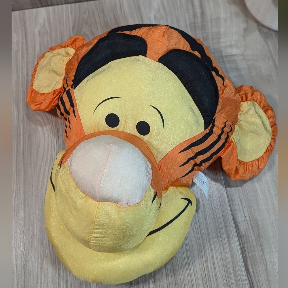 Vintage Disney Winnie the Pooh Tigger Pillow Stuffed Plush Parachute Nylon Toy